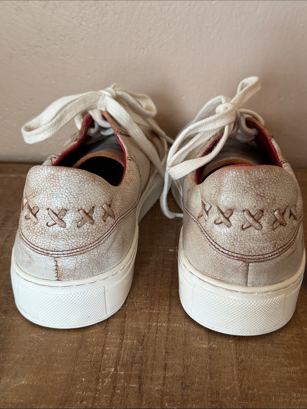 BED|STU Azeli Low-Profile Leather Sneakers in the Nectar Lux Colorway. Size 9 - Picture 2 of 6